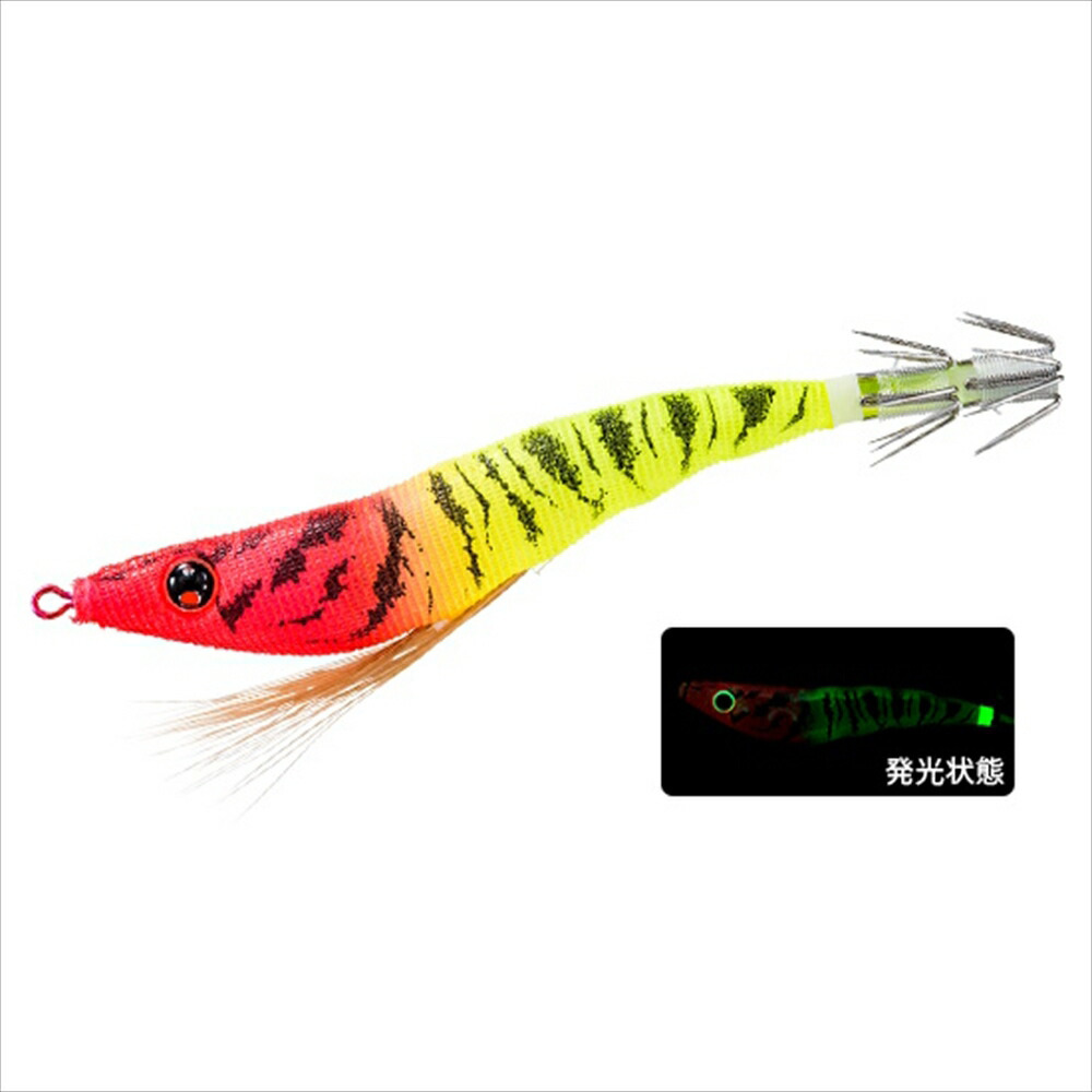 デュエル イージースリム 布巻 70mm #15 夜光レッドイエロー(du-573142)[M便 1/10]｜イカメタル イカ釣り 船イカ 白イカ釣り イカメタルゲーム オモリグ