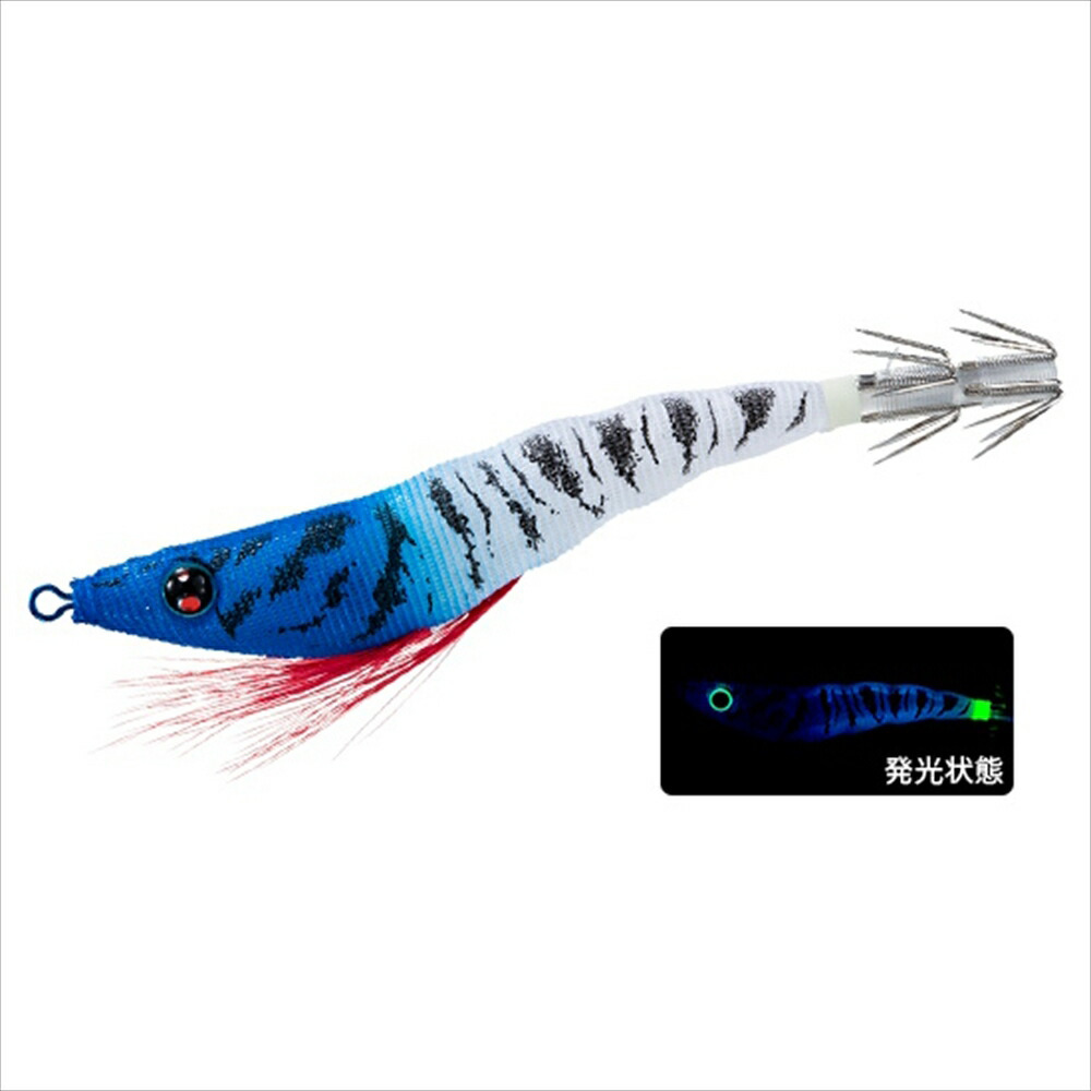 デュエル イージースリム 布巻 70mm #6 ブルー夜光ブルーヘッド(du-573111)[M便 1/10]｜イカメタル イカ釣り 船イカ 白イカ釣り イカメタルゲーム オモリグ