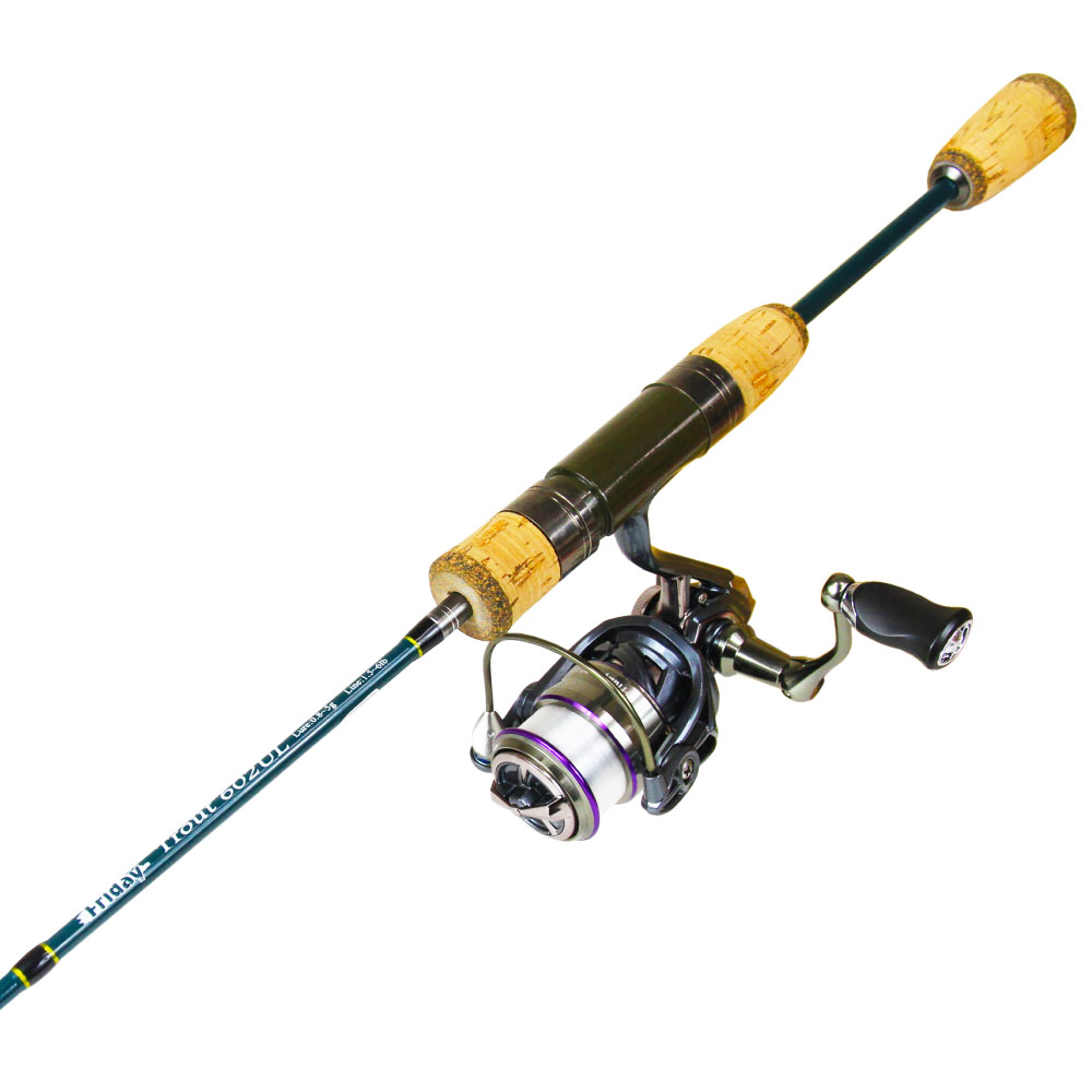 エリアトラウトセット フライデー トラウト ＆ フライデー３ 1000 ロッド＆リール セット (fridaytroutset-04)｜釣り 管理釣り場 管釣り マス釣り トラウト セット ロッド リール エリアトラウト 入門