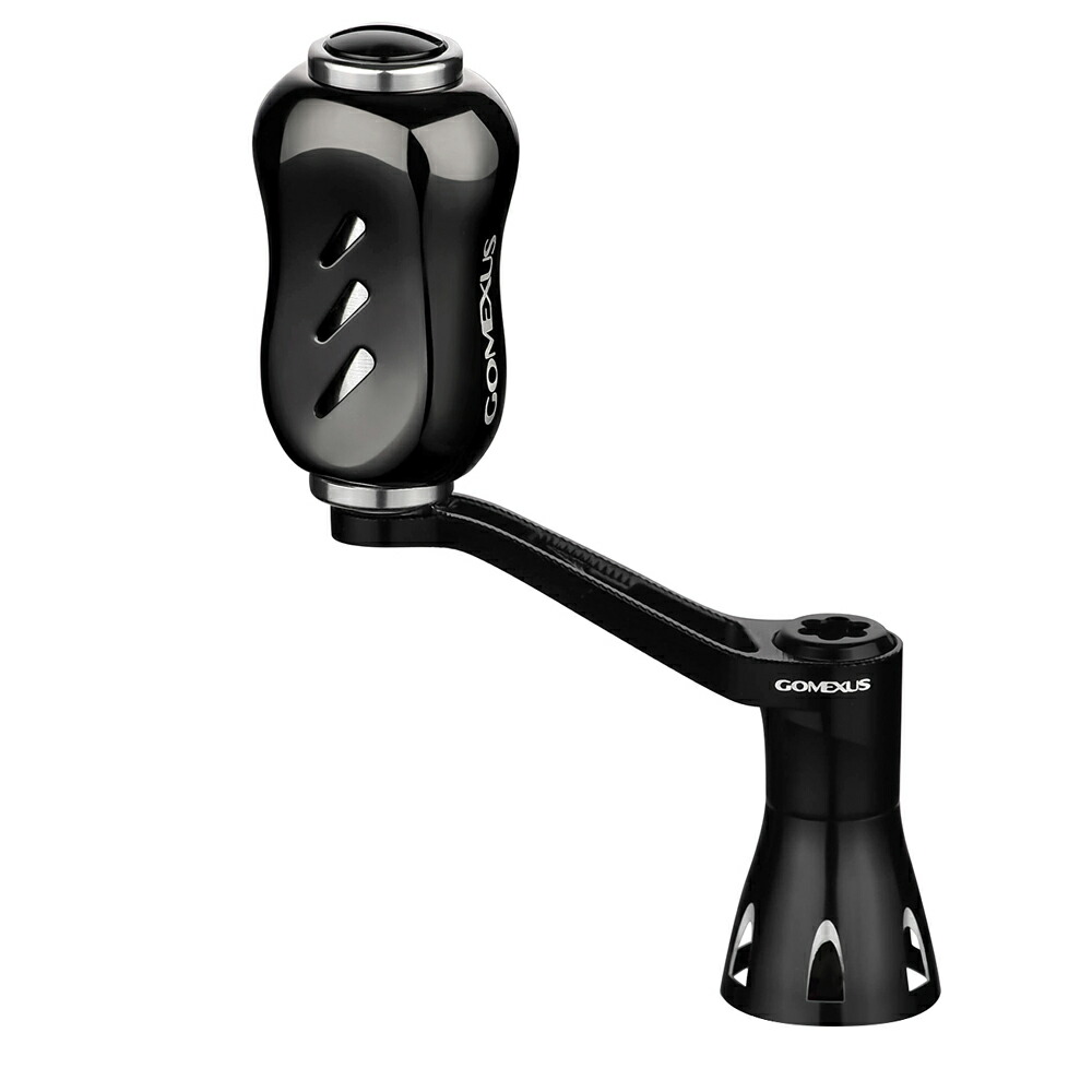 GOMEXUS シングルハンドル アルミ製 35mmチタンノブ22mm付き ダイワ用 ブラックチタン(gome-lyd35t22bktn)