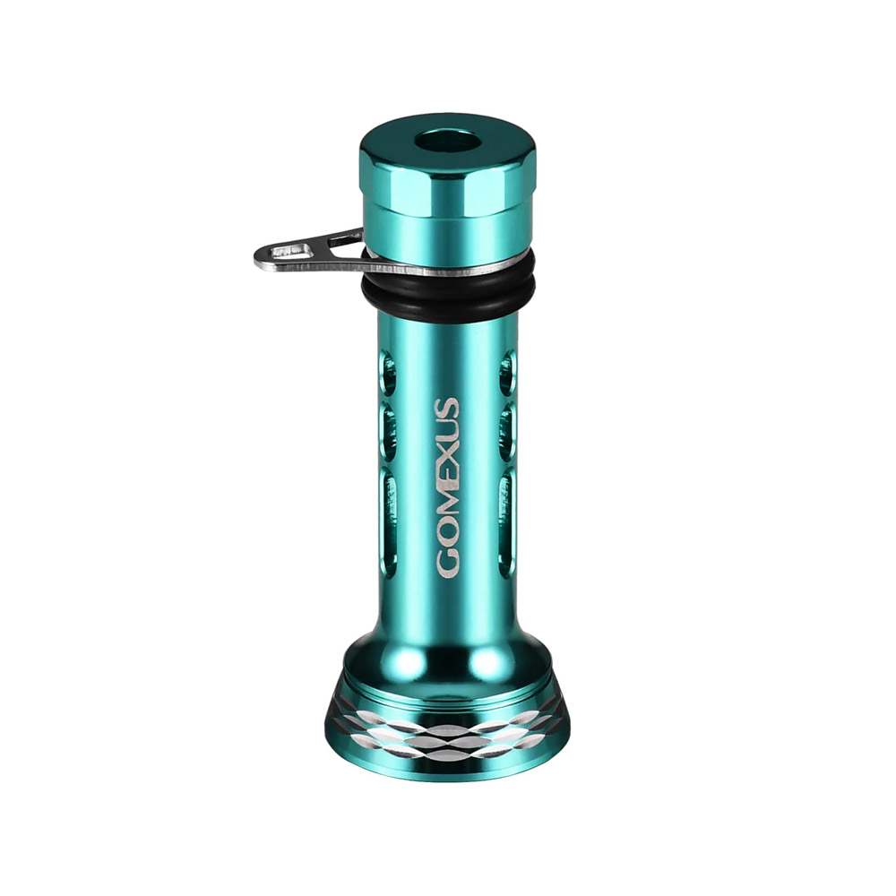 【Cpost】GOMEXUS エメラルダスブルー リールスタンド（フックキーパー付き） 98mm EM1(gome-r4em1-p)