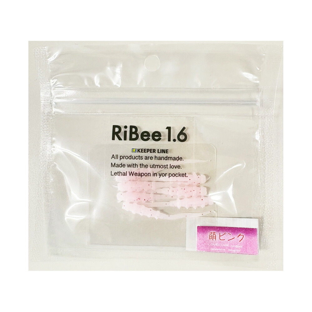 キーパーライン リビー1.6 #40 萌ピンク(kl-523860)[M便 1/30]｜ メバリング アジング メバル ガシラ カサゴ タケノコメバル アジングワーム メバリングワーム ライトゲームワーム