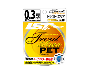 【Cpost】ライトゲームに最適！！ラインシステム トラウト エリア PET ナチュラル エステル 120m (line-tpetn)