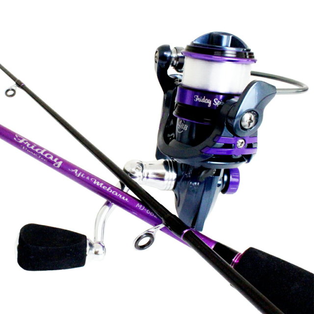 アジング・メバリング入門 ロッド(MJ-682) ＆ ライン付リール セット  