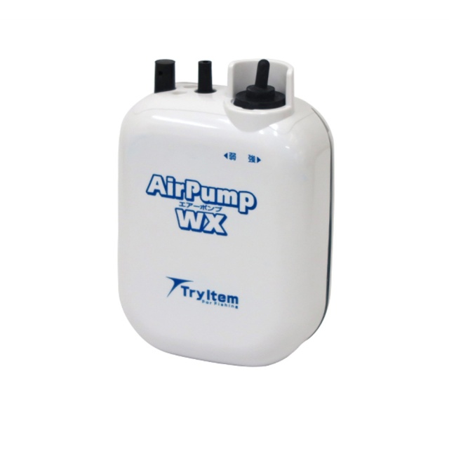ベイシック エアーポンプ WX 強弱切換有 簡易防水 単1電池1本使用ホース ストーン付(basic-360784) | エアーポンプ 強弱切換え 簡易防水 ホース・ストーン付 釣り用 エサクーラー