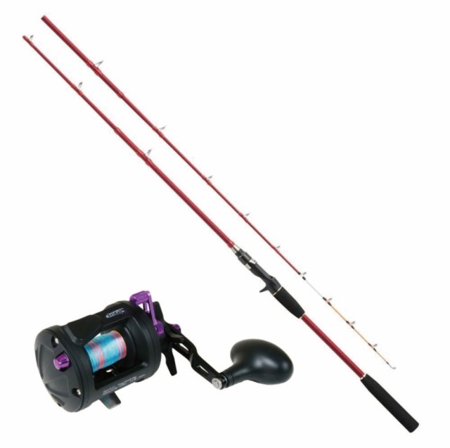 プロマリン CB セルフォートタコエギ 165H＆おり釣具 船タコ専用リール フライデータコ PE2号150m付セット (funetakoset-a-003)｜明石沖 タコ釣り タコエギセット
