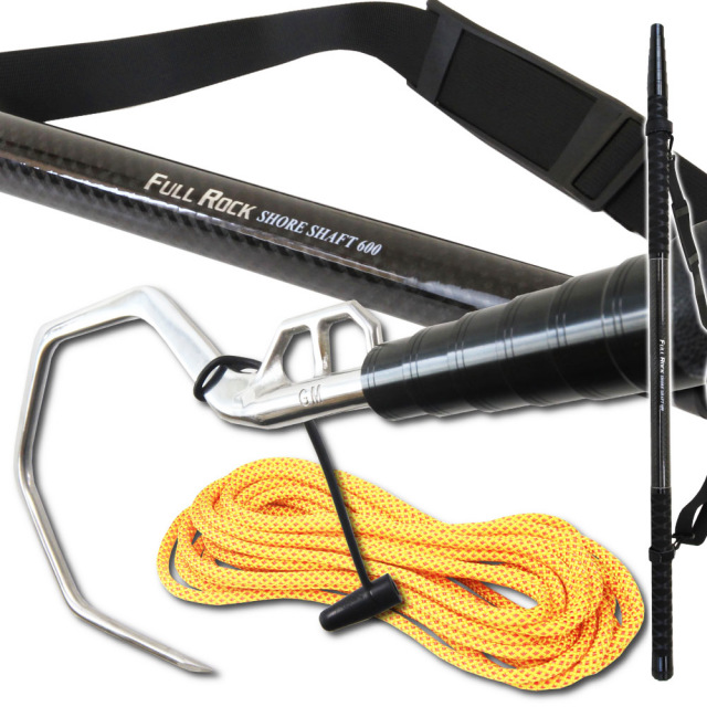 大物対応 フライングギャフ セット ショアソルト専用 FULLROCK SHORE SHAFT & GM アルティメットギャフ L (gaffset-02)