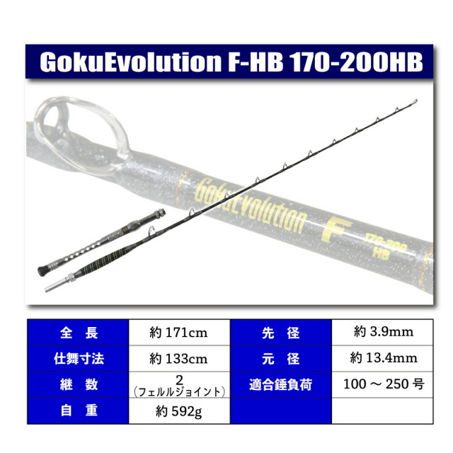 ピュアテック(ゴクスペ) GokuEvolution(ゴクエボリューション) F 170-200HB(2ピース)