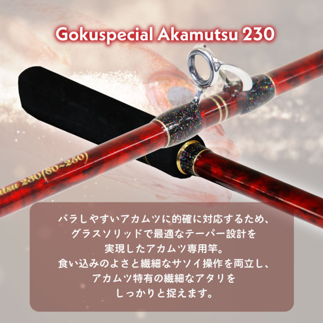 ゴクスペ 船竿 ゴクスペシャル アカムツ 230(goku-961710)｜アカムツ