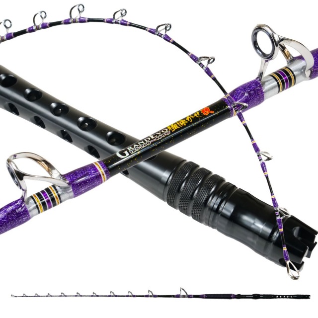 ゴクスペ Grandevo 極泳がせ改 185(200～400号)(goku-961956)｜泳がせ ノマセ 大物 怪魚 カンパチ ヒラマサ キハダ マグロ クロマグロ 黒マグロ 船 オフショア Gokuspe クエ イシナギ カンナギ ウインチ 釣り リアルワンピース