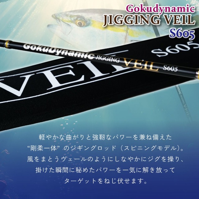 ゴクスペ ゴクダイナミック JIGGING VEIL S605(goku-962854)｜青物