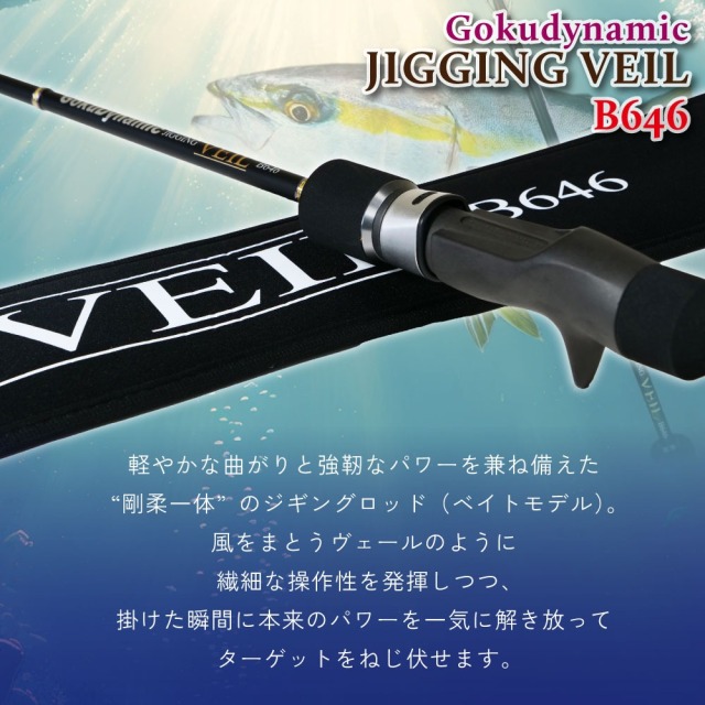 ❌　価格交渉Ok ｼﾞｷﾞﾝｸﾞﾀｯｸﾙ『ゴクスペ』　 ゴクスペ ゴクダイナミック JIGGING VEIL B646(goku-962885)｜青物