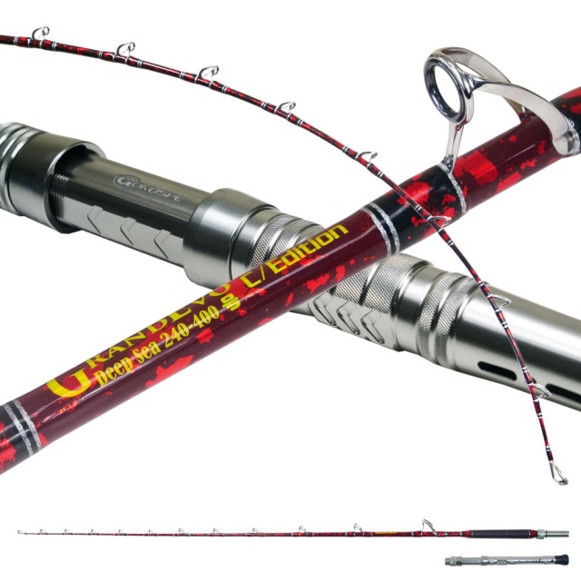 ゴクスペ 大型マグロ 超深海竿 二代目 GrandEvo ディープシー 240-400 (goku-963)｜ゴクスぺ Gokuspe 釣り 竿 船竿 船釣り 総糸巻 深海 中深海 深海釣り キンメダイ アコウダイ イシナギ アブラボウズ 大型マグロ グランドエボ