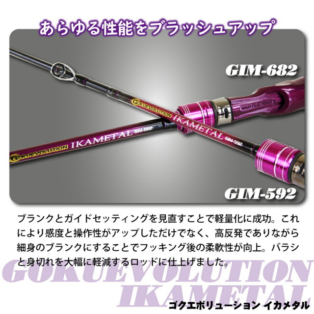 ゴクエボリューション オモリグ GMR-632・イカメタル GIM-592 