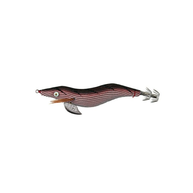 林 餌木猿 スーパーシャロー3.5号 蝦茶 (えびちゃ) 赤テープ(hayashi-174336)[M便 1/6]   |エギ 餌木 アオリイカ ルアー