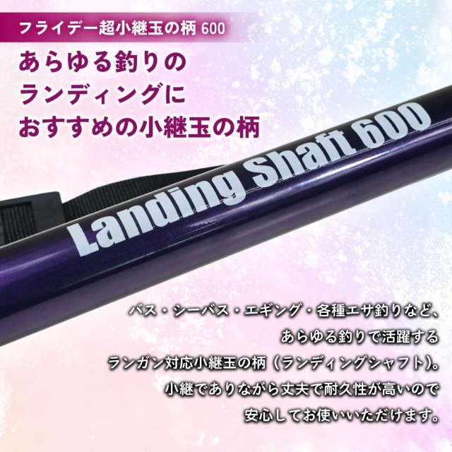 フライデー ランディングシャフト6m＆折りたたみネット45cm ブルー 2点