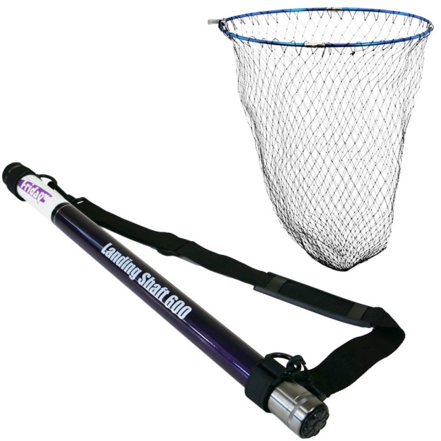 おり釣具 フライデー 超小継玉の柄 6m ＆ 折りたたみネット四つ折り磯玉網 60cm ２点セット (landingset-273)｜ランディングネット ラバー ランディングネット 折りたたみ タモ網 ランディングシャフト ラバーネット