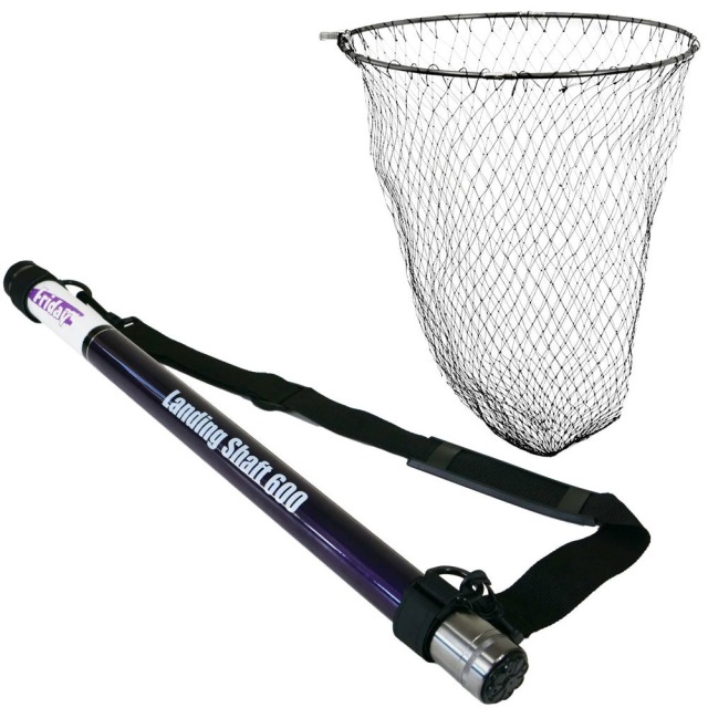 おり釣具 フライデー 超小継玉の柄 6m ＆ 折りたたみネット四つ折り磯玉網 45cm ガンメタ ２点セット (landingset-253)｜ランディングネット ラバー ランディングネット 折りたたみ タモ網 ランディングシャフト ラバーネット