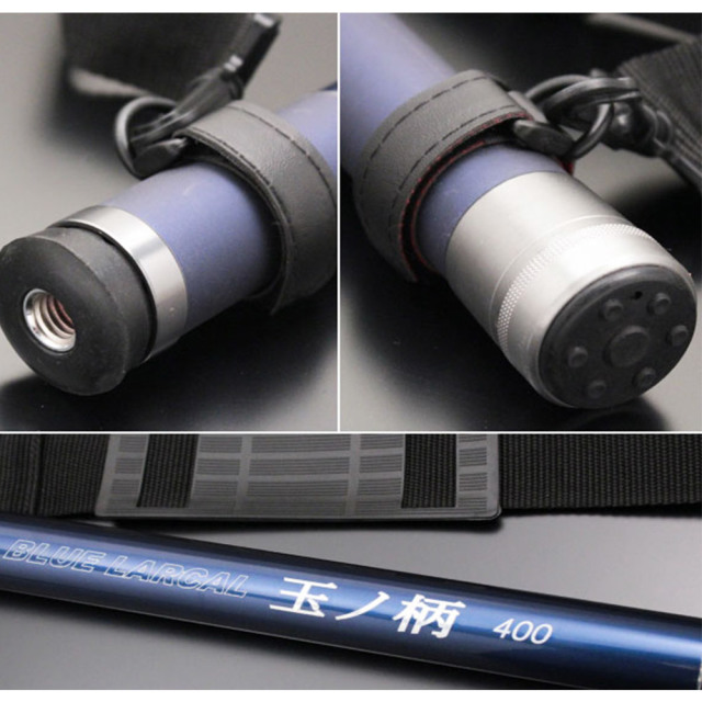 小継タモ四つ折り網M 2点セット BLUE LARCAL400 フレームカラー