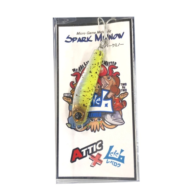 レベロク スパークミノー4g バナナフラッシュ(lv6-016226)[M便 1/10] | メバリング アジング メバル ガシラ カサゴ ベッコウゾイ ムラソイ アジ ライトゲーム ロックフィッシュ