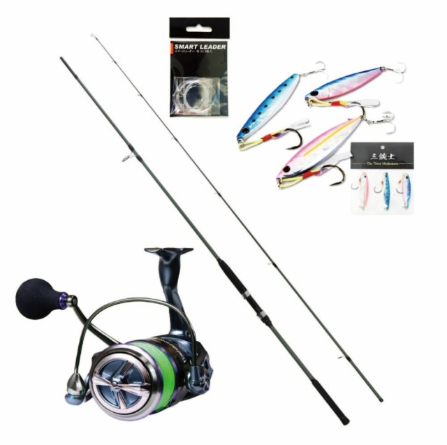オーシャンバリュー ショアジギング充実セット オーシャンバリュー ショアジギング ＆ YOSHIKI XE5000 PE3号付 ＆ リーダー ＆ ジグ三銃士40g (oceanvalue-set019)｜ シーバス ハマチ イナダ 青物 ライトゲーム タチウオ 根魚 ハタ サゴシ