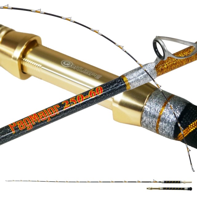 おり釣具 グラスソリッド総糸巻船竿 超軟調真鯛 パグマイヨ 250-60号