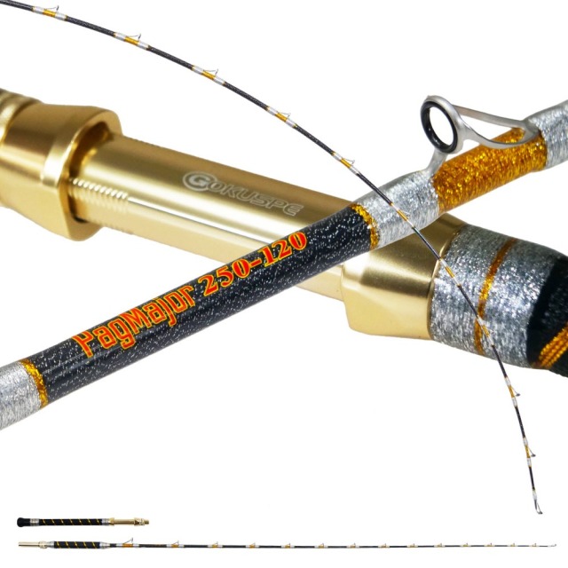 おり釣具 グラスソリッド総糸巻船竿 超軟調真鯛 パグマイヨ 250-120号