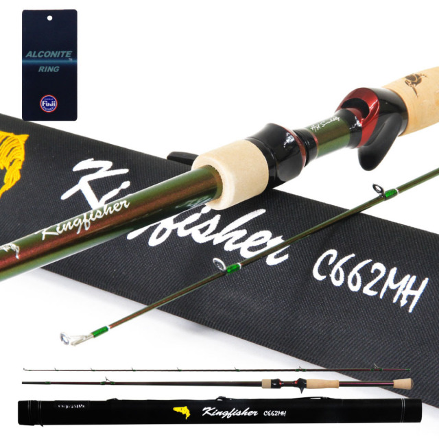 おり釣具 ハードロッドケース付 ルアースタイル キングフィッシャー バス/ロックフィッシュ/ボートシーバス C662MH(ori-784115)|ブラックバス バス釣り バスフィッシング ロックフィッシュ キジハタ シーバス