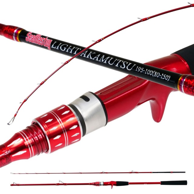 おり釣具 カーボン船竿 シーマスタッグ ライトアカムツ 195-100(ori-785181)｜アカムツ のどぐろ 深海釣り 中深海 中深場 釣竿 深海竿 アカムツ竿 船竿 船釣り 船 カーボン チューブラー ソリッド 海釣り 海 釣り シーマスタッグ おり釣具