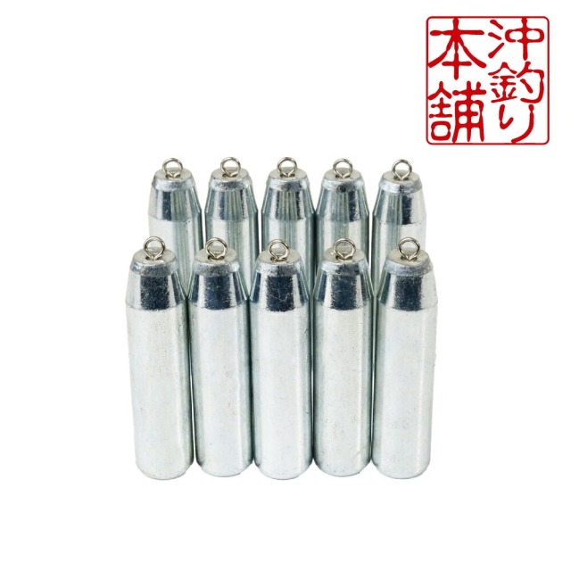 おり釣具 沖釣本舗オモリ エコバージョン 40号 10本入(ori-785440)|釣具 釣り 船釣り オモリ 錘 エコオモリ 鉄 遠里 胴付き仕掛 天秤