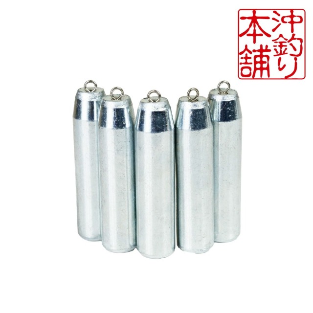 おり釣具 沖釣本舗オモリ エコバージョン 50号 5本入(ori-785457)[M便 1/1]｜釣具 釣り 船釣り オモリ 錘 エコオモリ 鉄 遠里 胴付き仕掛 天秤