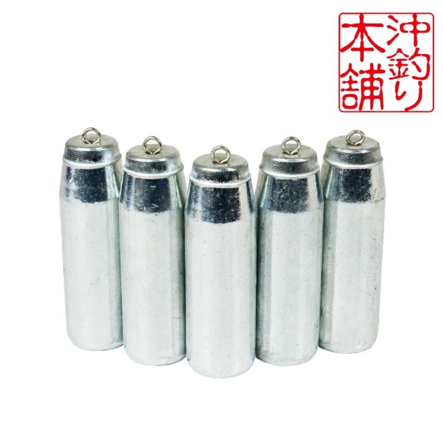 おり釣具 沖釣本舗オモリ エコバージョン 80号 5本入(ori-785488)|釣具 釣り 船釣り オモリ 錘 エコオモリ 鉄 遠里 胴付き仕掛 天秤