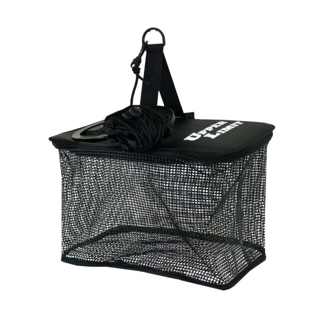 おり釣具 アッパーリミット パカッと投入口 ホイポイフロートスカリ 10Mロープ付(ori-785778)｜スカリ 生き餌 キープ 生きアジ メバリング ライトゲーム フローティングスカリ