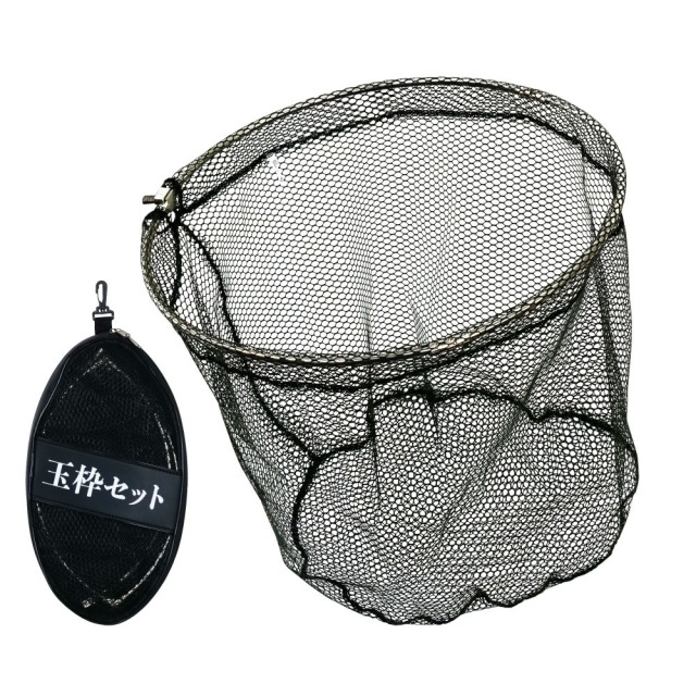 おり釣具 三つ折りラバー磯玉網 45cm(ori-786461)｜玉網 タモ網 ショア 波止場 オカッパリ 折り畳みネット 釣り シーバス ルアー 丸型 ラバーネット 磯釣り 沖堤 青物 タモ ランディング