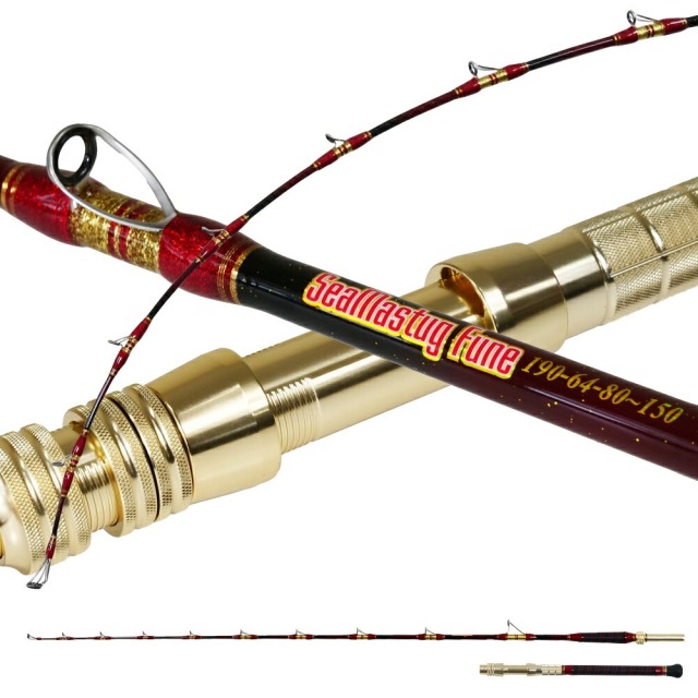 グラスソリッド 総糸巻 汎用 船竿 2代目シーマスタッグ 総糸巻 190-64(80~150)おり釣具(ori-787314)|船竿 竿 ロッド 6:4調子 落とし込み カンパチ シマアジ 青物 ワラサ ブリ