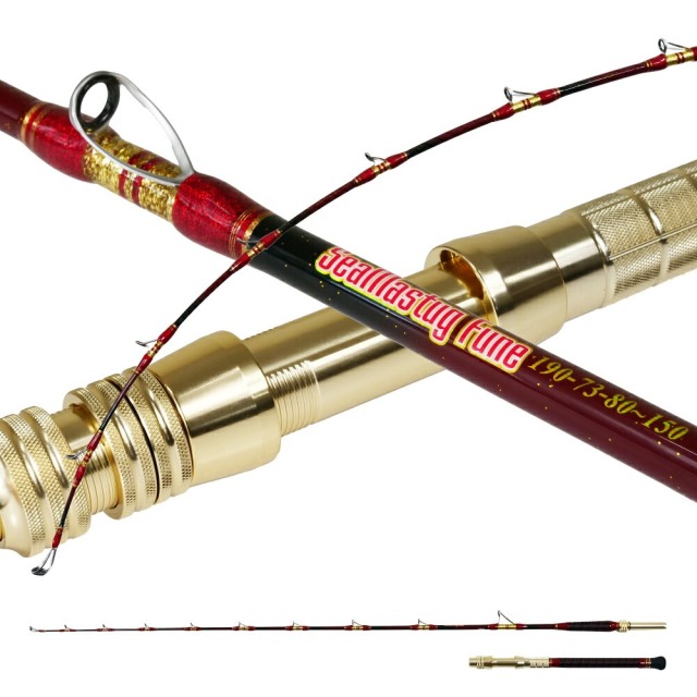 グラスソリッド 総糸巻 汎用 船竿 2代目シーマスタッグ 総糸巻 190-73(80~150)おり釣具(ori-787345)|船竿 竿 ロッド 7:3調子 落とし込み カンパチ シマアジ 青物 ワラサ ブリ