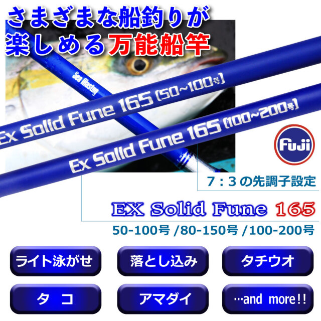 特価] 洗練された本格万能 船竿 シーマスタッグ EXソリッド船165(ori 