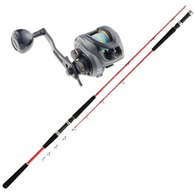 PROMARINE バトルスティック 攻タコ 150 ＆ PEライン付ベイトリール DRD120PPE ドレッド PE2.0号150ｍ付 セット (ori-funeset1084) |  明石沖 東京湾 エギタコ オクトパッシング 船釣り入門