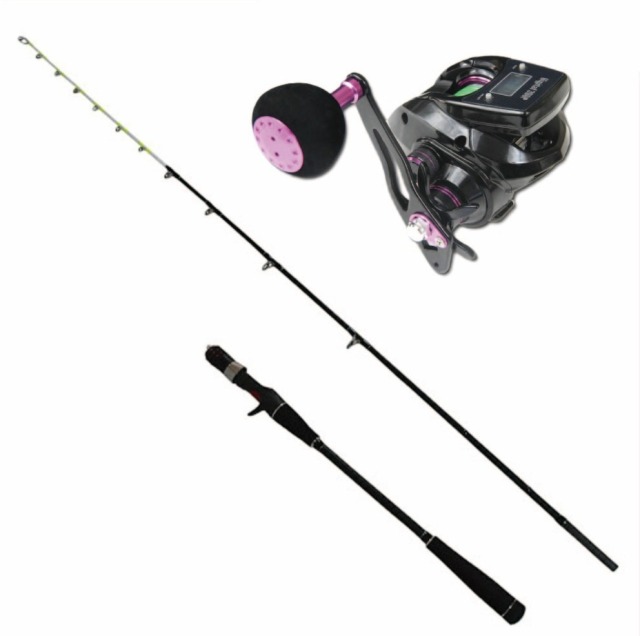 ソルフィエスタ 船タコ トラフグ対応 船竿 暴れん坊タコトラ 165 & SeaMastug Digital 300P PEライン2号200m付き セット (ori-funeset1131) | エギタコ フグ釣り 沖釣り デジタルカウンター 船釣り入門