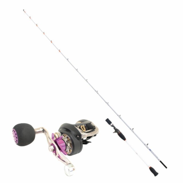 ディープアミティ195M＆スポーツライン CC ベイト BJ100H ライトゲームセット (ori-funeset700)｜船釣り ライトゲーム マダイ タチウオ ヒラメ アマダイ 落とし込み 青物 ディープアミティ ライトゲーム 195M 15-80号 船万能 カーボンロッド 船竿 ディープアミティ195M＆スポーツライン CC ベイト BJ100H ライトゲーム