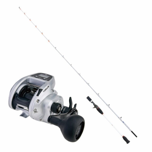 ディープアミティ ライトゲーム 195M＆アブガルシア FUNE DLC BG H 右ハンドルセット(ori-funeset702)｜船釣り ライトゲーム マダイ タチウオ ヒラメ アマダイ デジタルカウンター 青物 船万能 カーボンロッド 船竿 ディープアミティ ライトゲーム 195M＆アブガルシア FUNE DLC BG H 右