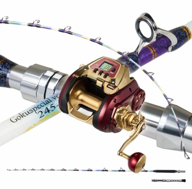深海セット ゴクスペ ゴクスペシャル 六代目バージョンS 245-500＆ダイワ 電動リール シーボーグ G1800M-RJ(ori-funeset975)｜おり釣具 船竿 船釣り 沖釣り 深海釣り 大物釣り キンメ アコウダイ マグロ クエ サブラボウズ イシナギ キハダ
