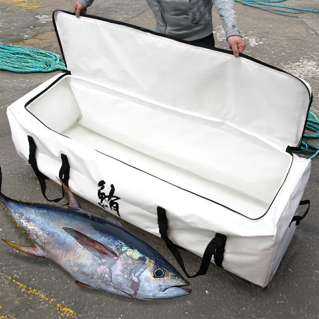 プロックス 保冷ワイドスクエア鮪バッグ 175 ホワイト(pk-225798