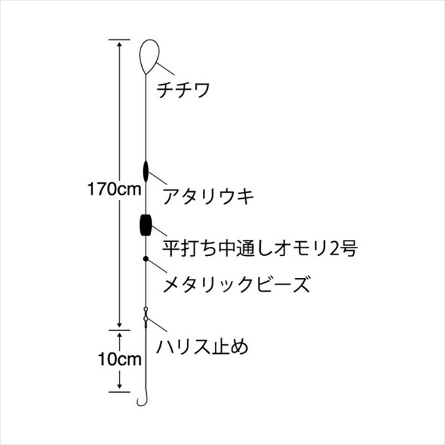 ササメ スルスル手長エビ 1.8m 2号(sasame-321401)[M便 1/20]