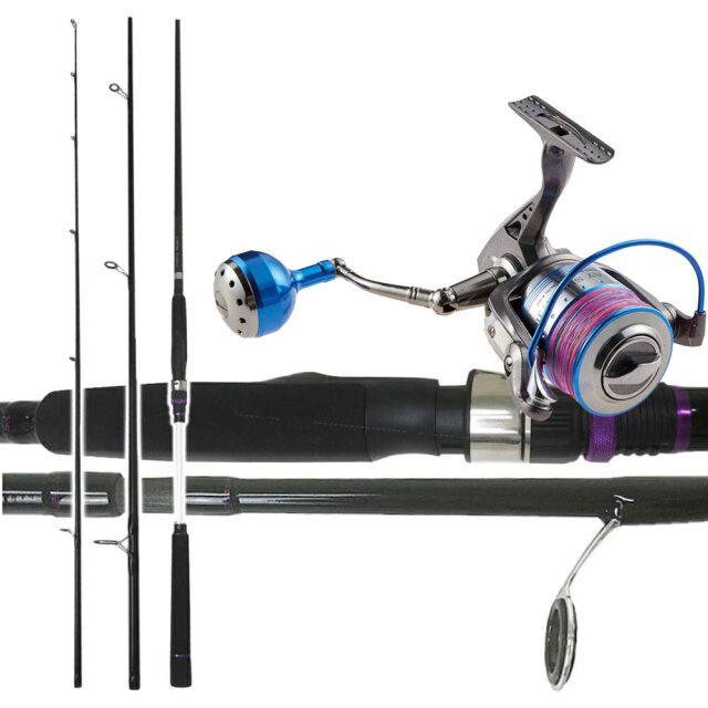 ライトショアジギング入門に最適!! ロッド＆リール2点セット 96M-3P (shorejiggiset-03)