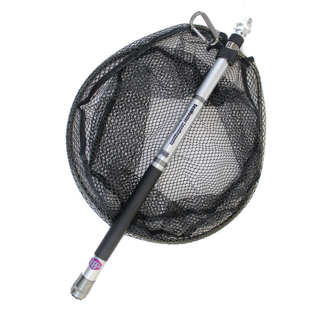 バス釣りのお供に ランディングネット 3点セット Seamaster Landing Pole300 Evoジョイント シルバー ランディングネットs 黒 Sip Netset11 S Bk 釣具用品おり釣具
