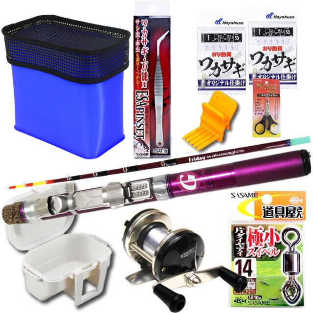 手巻き ワカサギ釣り パーフェクトセット (sip-wakasagi21-pset)