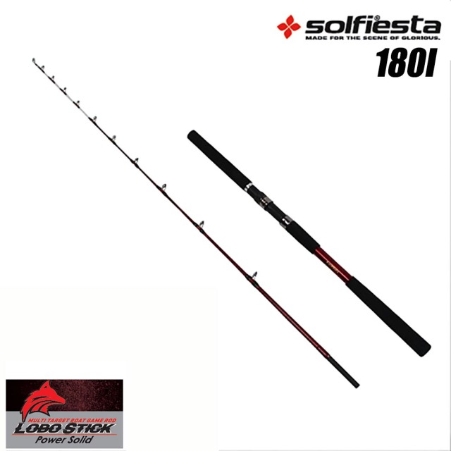 今だけP5倍】Solfiesta カーボン並継船竿 LOBO STICK 180 I (solf-060890)