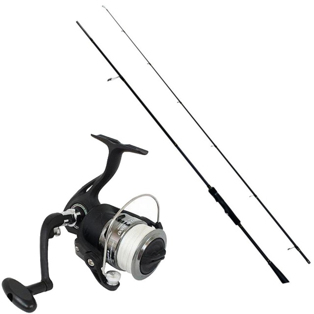 シーバスセット ステップアップシーバス802ML ＆ BARATO PE 3000 PE1号付き (stepupset-007)