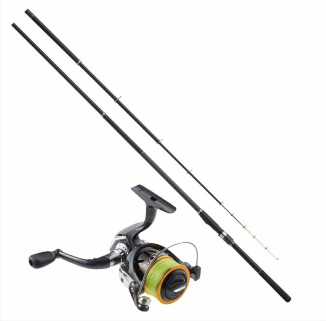 海上釣り堀入門セット3.3ｍ プロマリン CB ライトレーダーメタル海上釣堀 330H＆PEライン付スピニングリール AZ4000SPE エイザス PE1.5号100ｍ付（turiset-175） |海釣り 釣り堀 タイ ハマチ ブリ 